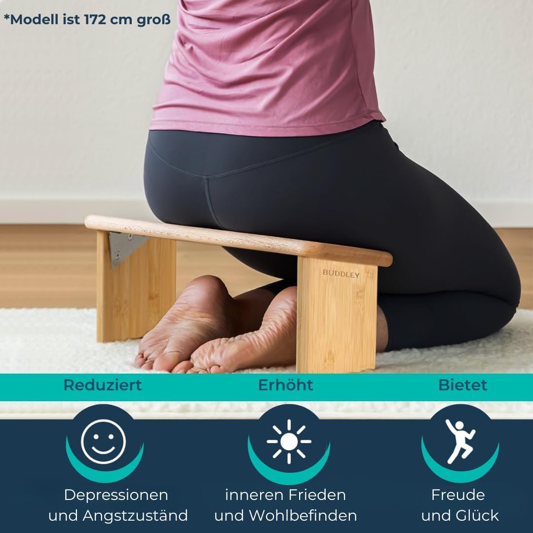 Klappbare Meditationsbank mit Kissen