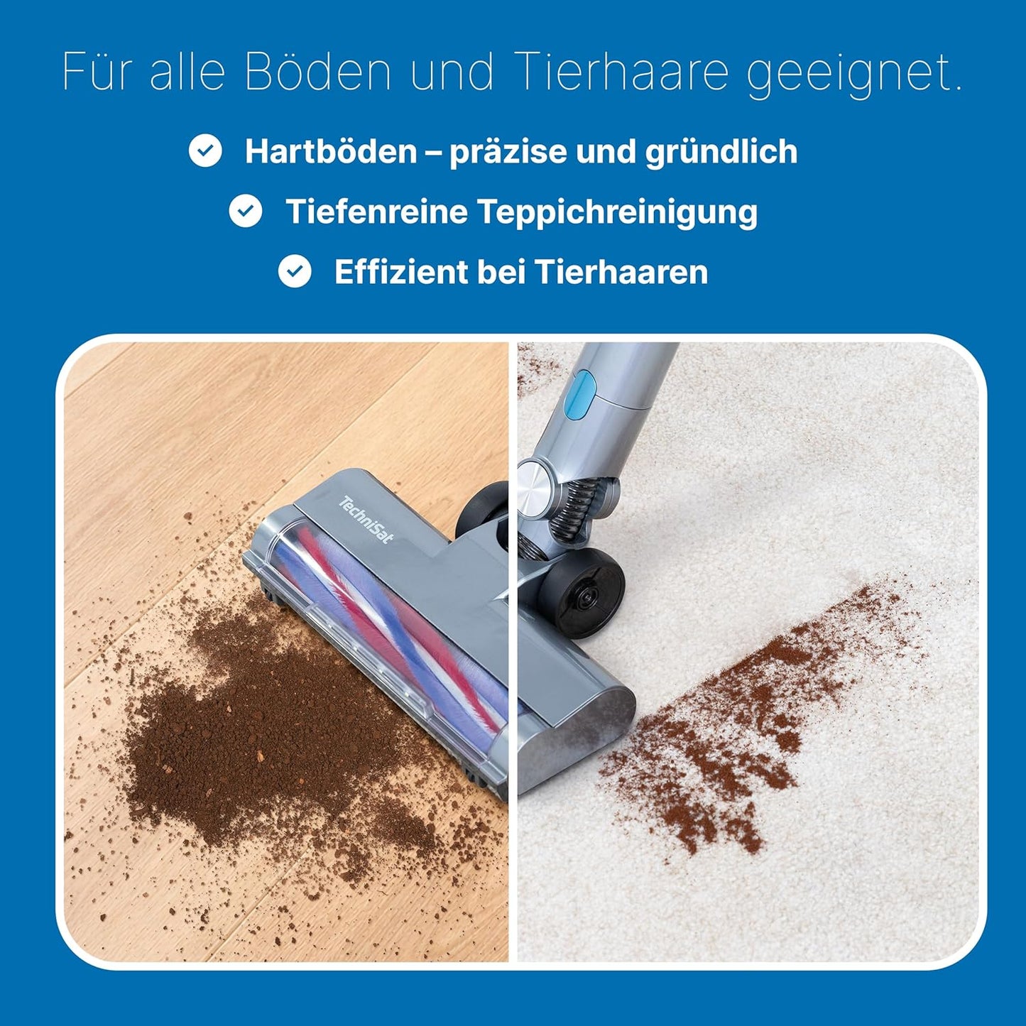 Akkustaubsauger Technimax As2 (60 Min. Laufzeit), 300000Pa Saugleistung