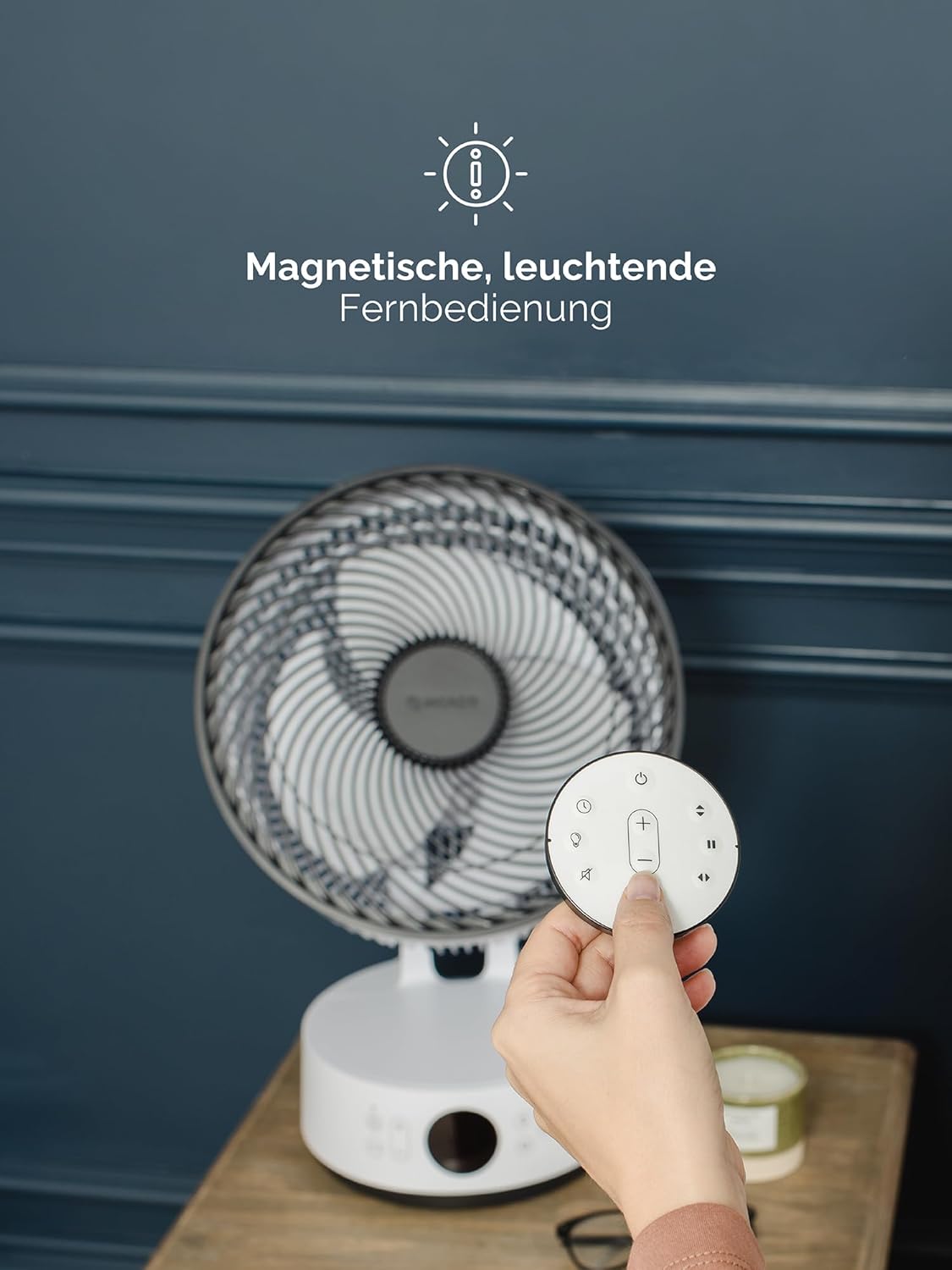 Sefte Tischventilator mit 3D-Oszillation und Fernbedienung, Sefte® 10" Table