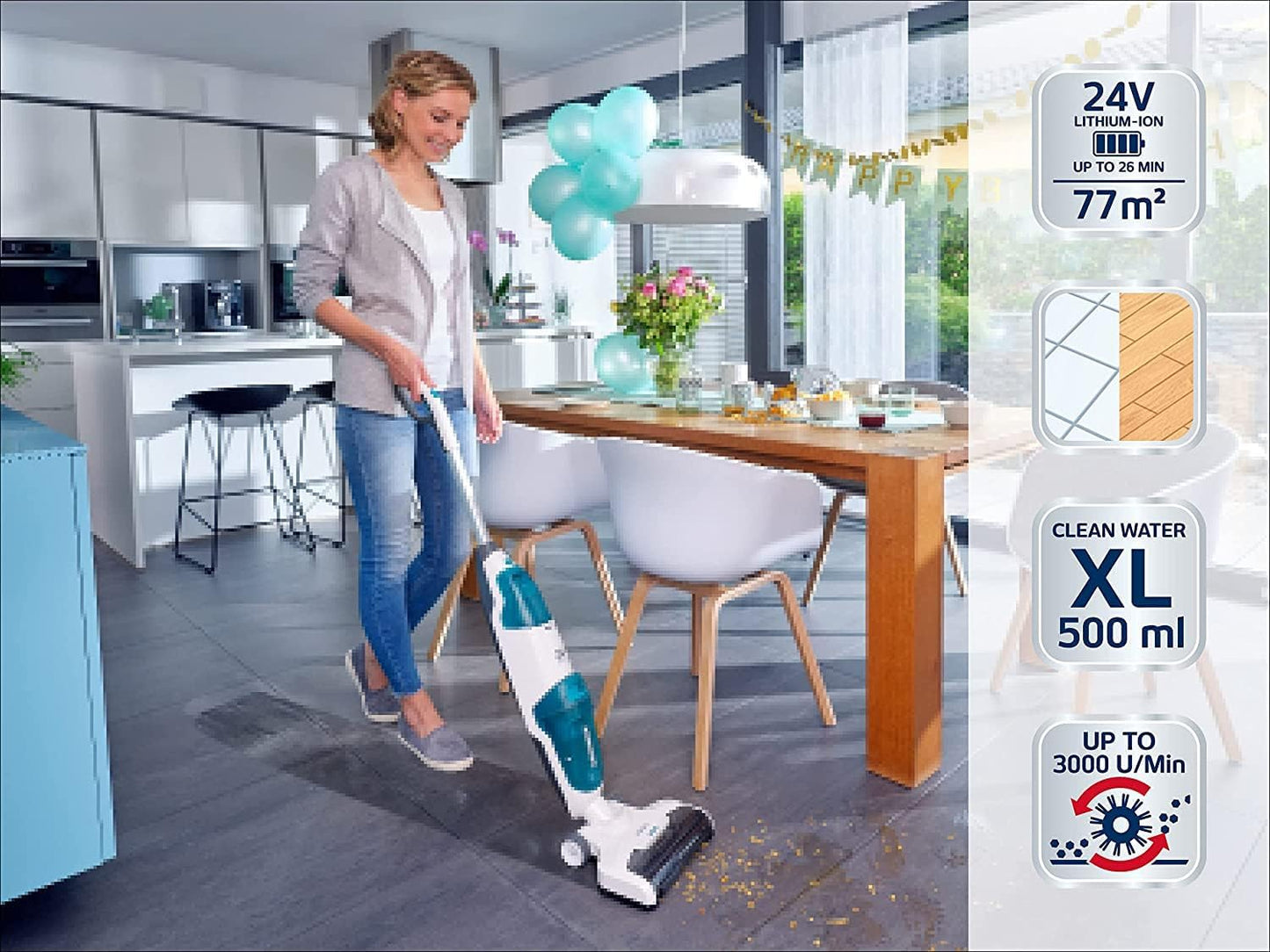 Akku-Saugwischer Regulus Aqua PowerVac, Version 2019, 2019 Version