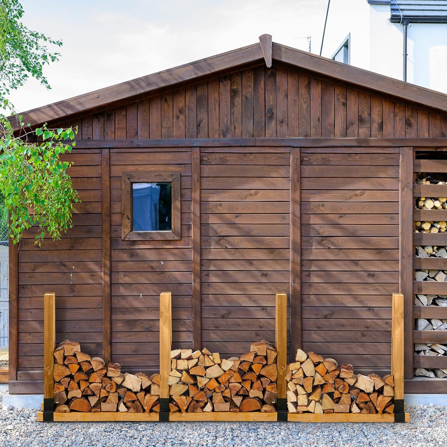 Holzstapelhilfe
