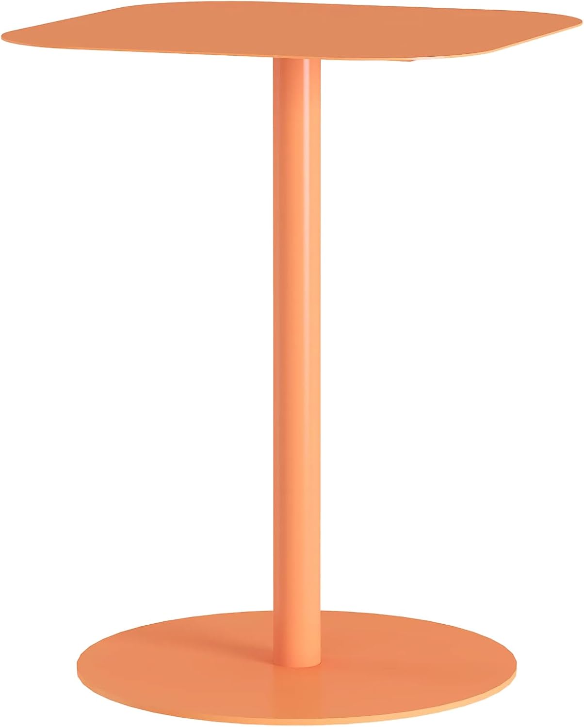 Beistelltisch Nastätten, Orange Quadratisch