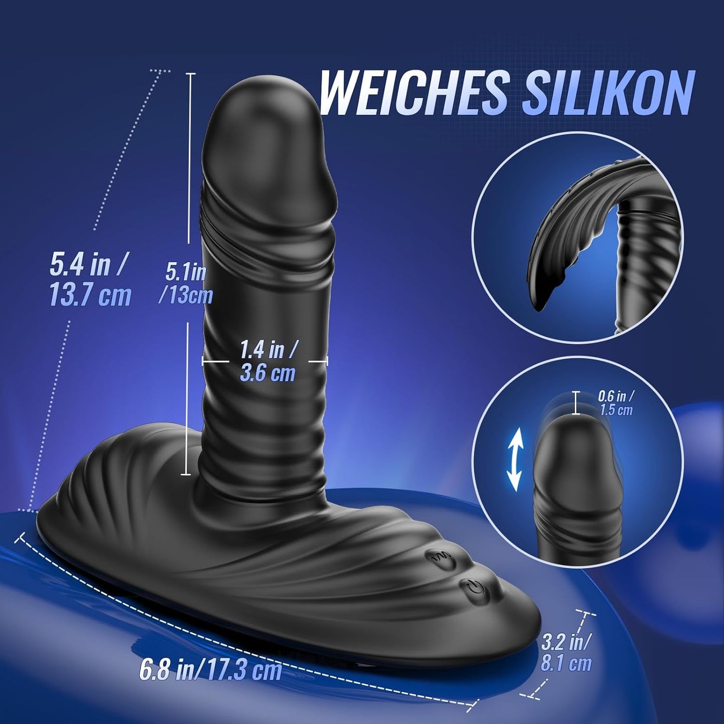 3-in-1 Analvibrator mit 12 Modi