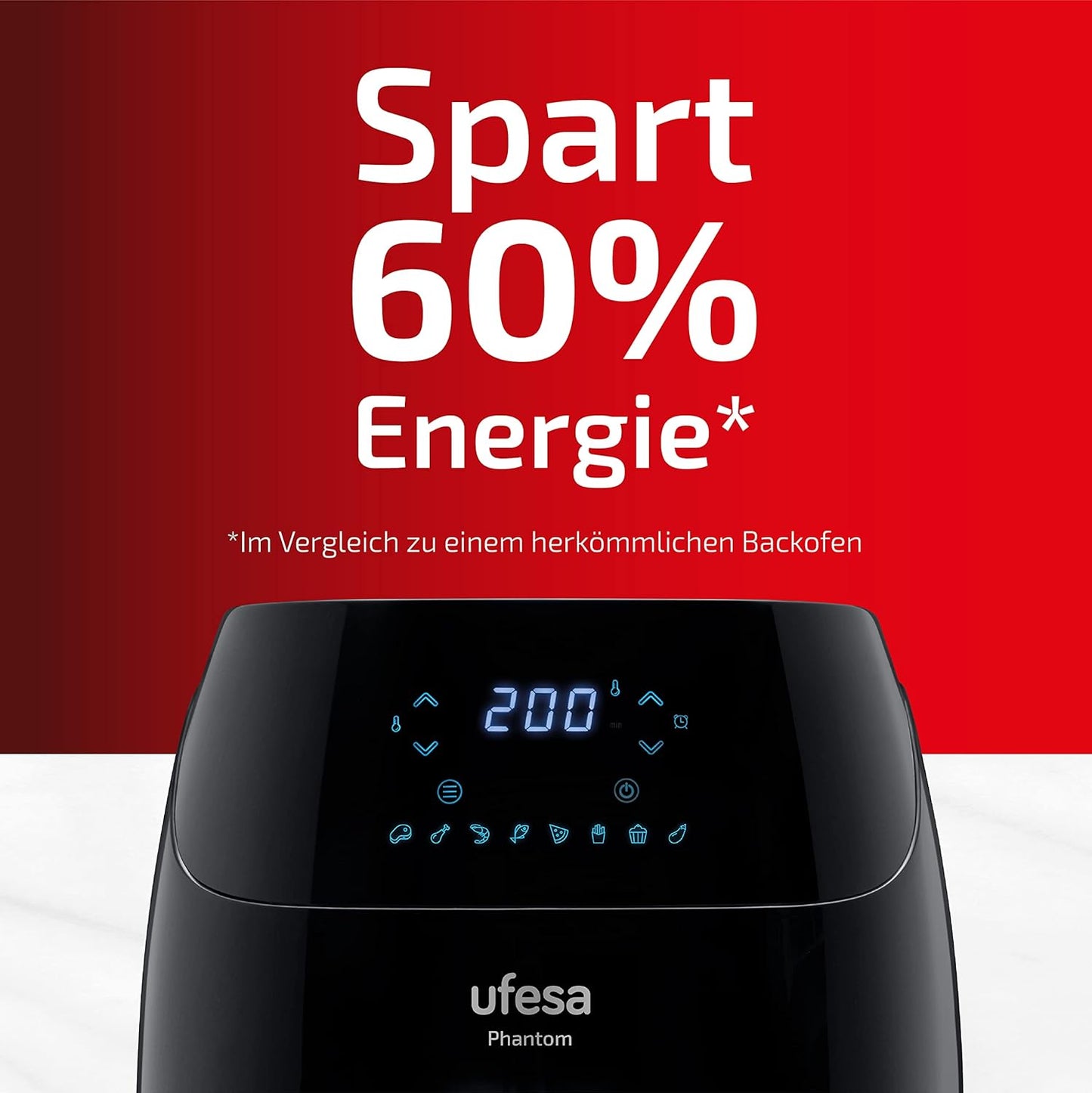 Heissluftfritteuse mit WLAN & App, Phantom