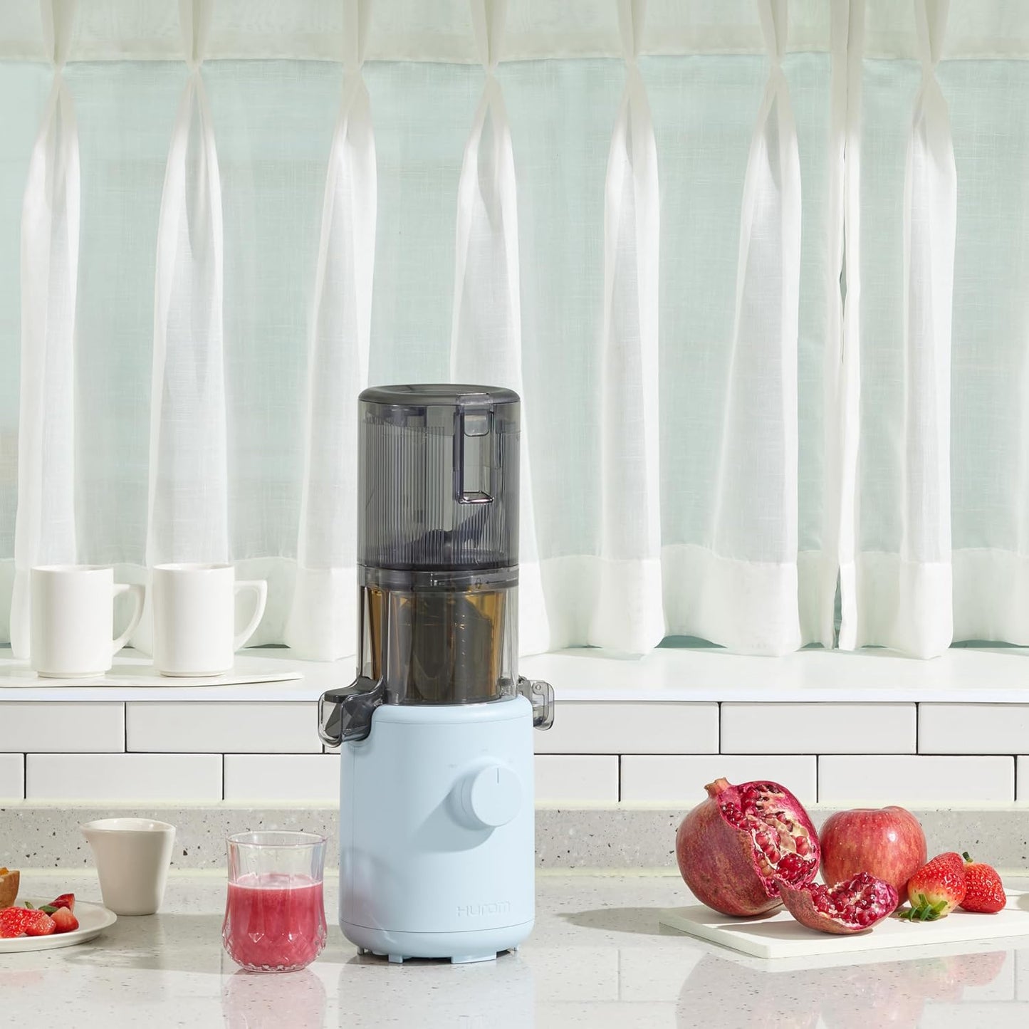 Slow Juicer H310 mit Siebfilter, Sky Blue