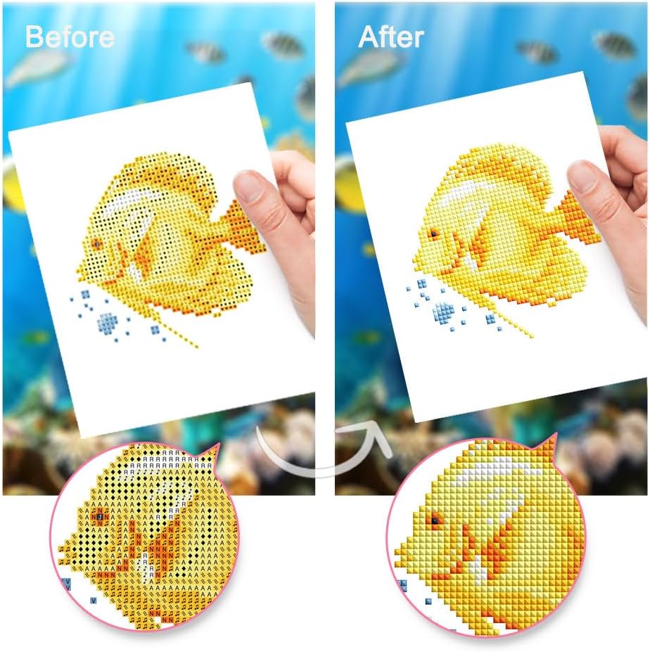 Mini Serie Diamond Painting Set mit 12 Stück, Meereswesen Serie PROBLEMYOUMUSTCHECK