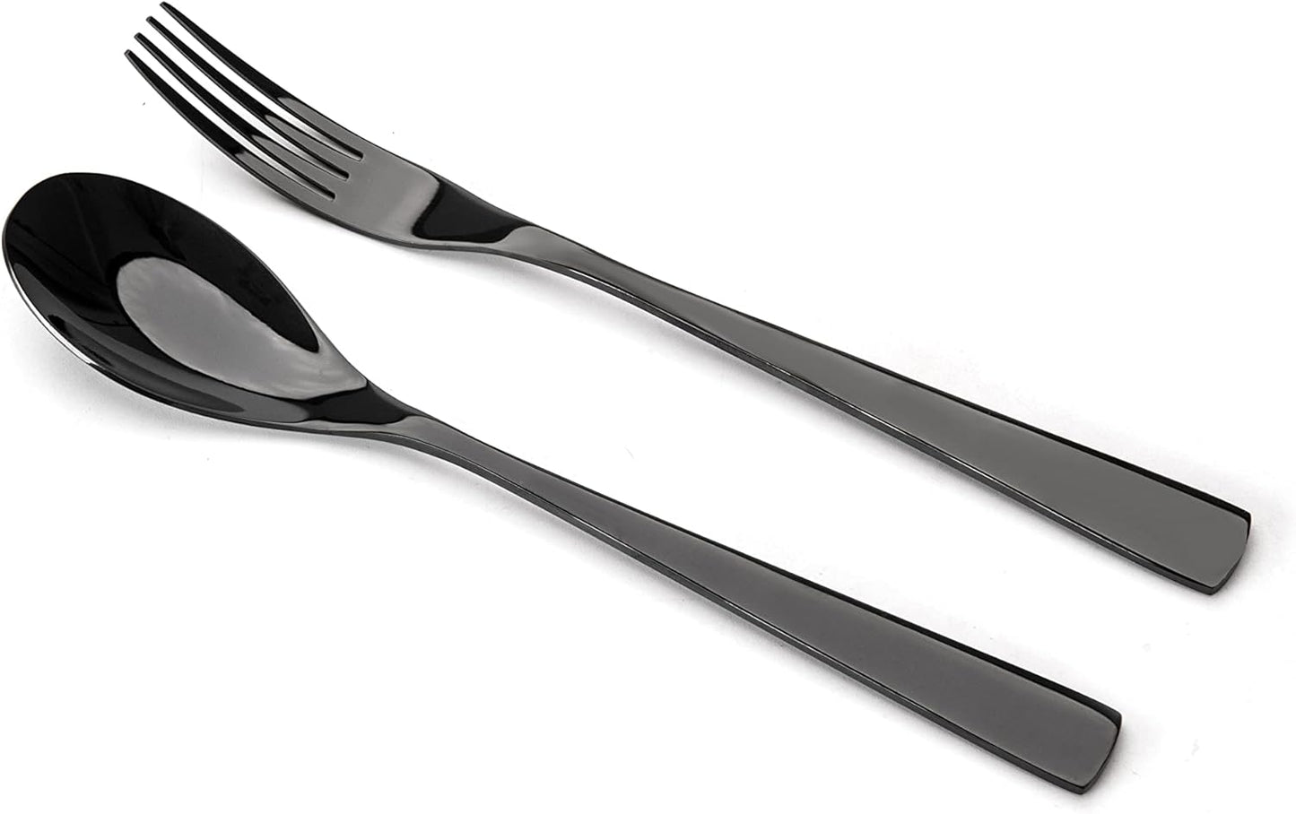 20-teiliges Besteckset Berlin für 4 Personen mit Steakmessern, Schwarz 20 Stück