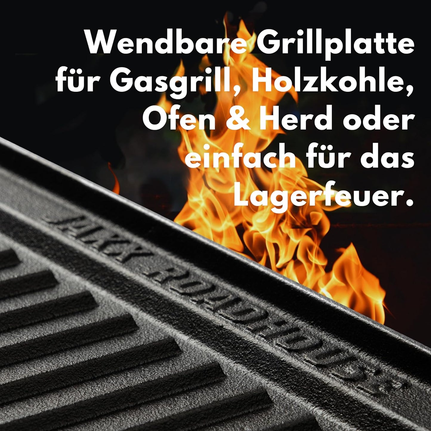Gusseisen-Grillplatte für Grill & Herd