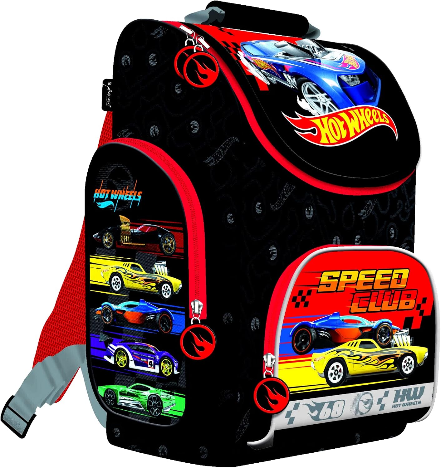 Schulranzen-Set mit Hot Wheels Autos