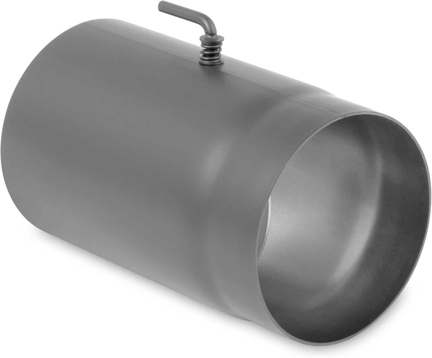 Ofenrohr mit Drosselklappe, 25 cm Ofenrohr mit Drosselklappe - Ø 150 mm Gussgrau