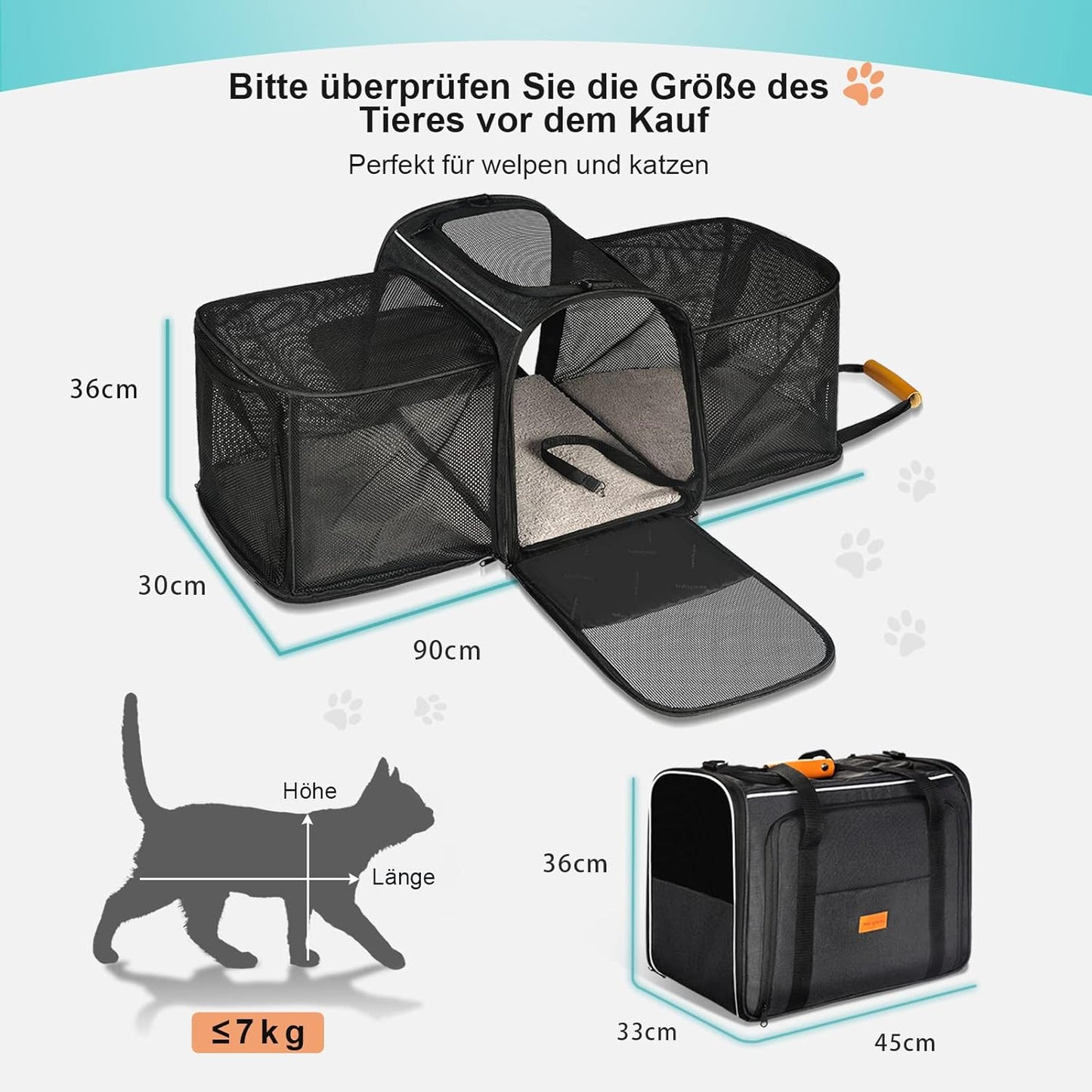 Transportbox, L 45 x B 33 x H 36 cm, Dunkel Grau-Erweiterbare