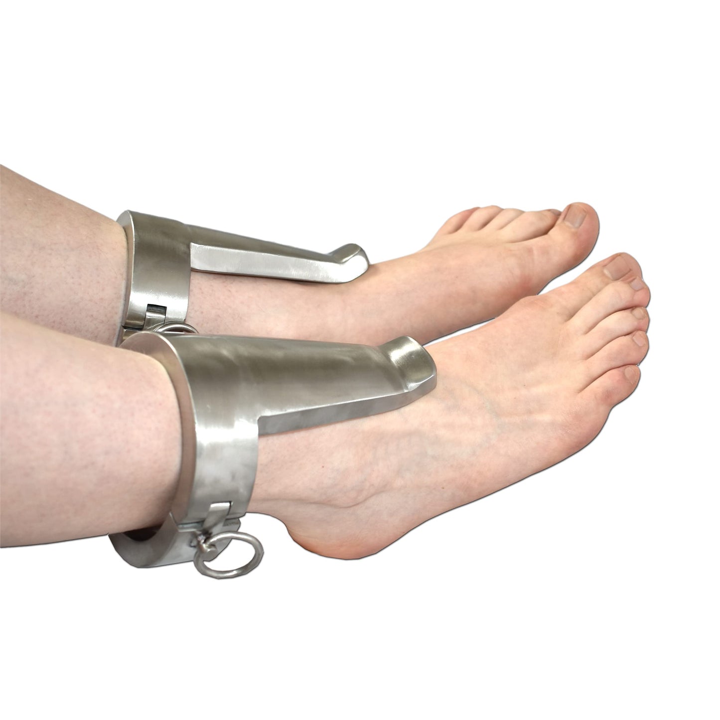 Abschliessbare Fussfesseln, Herren Silber