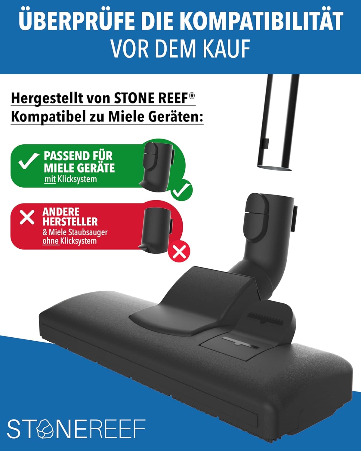 Staubsauger-Bodendüse für Miele-Modelle, Umschaltdüse ; für Miele