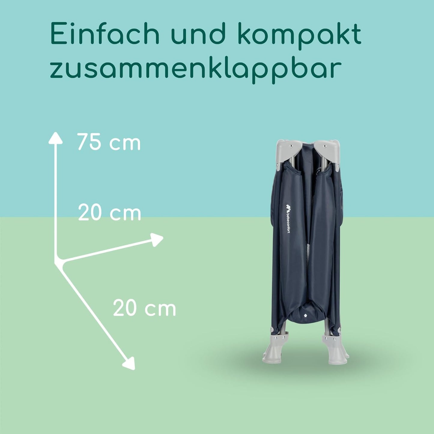 Sweet Dreams Baby Reisebett, kompakt klappbar, Sweet Dreams Navy Blue