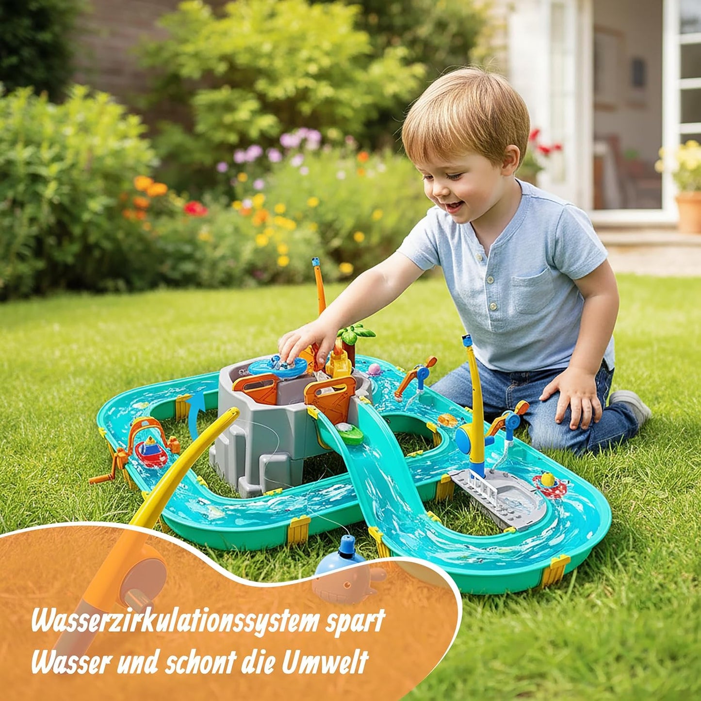 Wasserspielbahn für Kinder