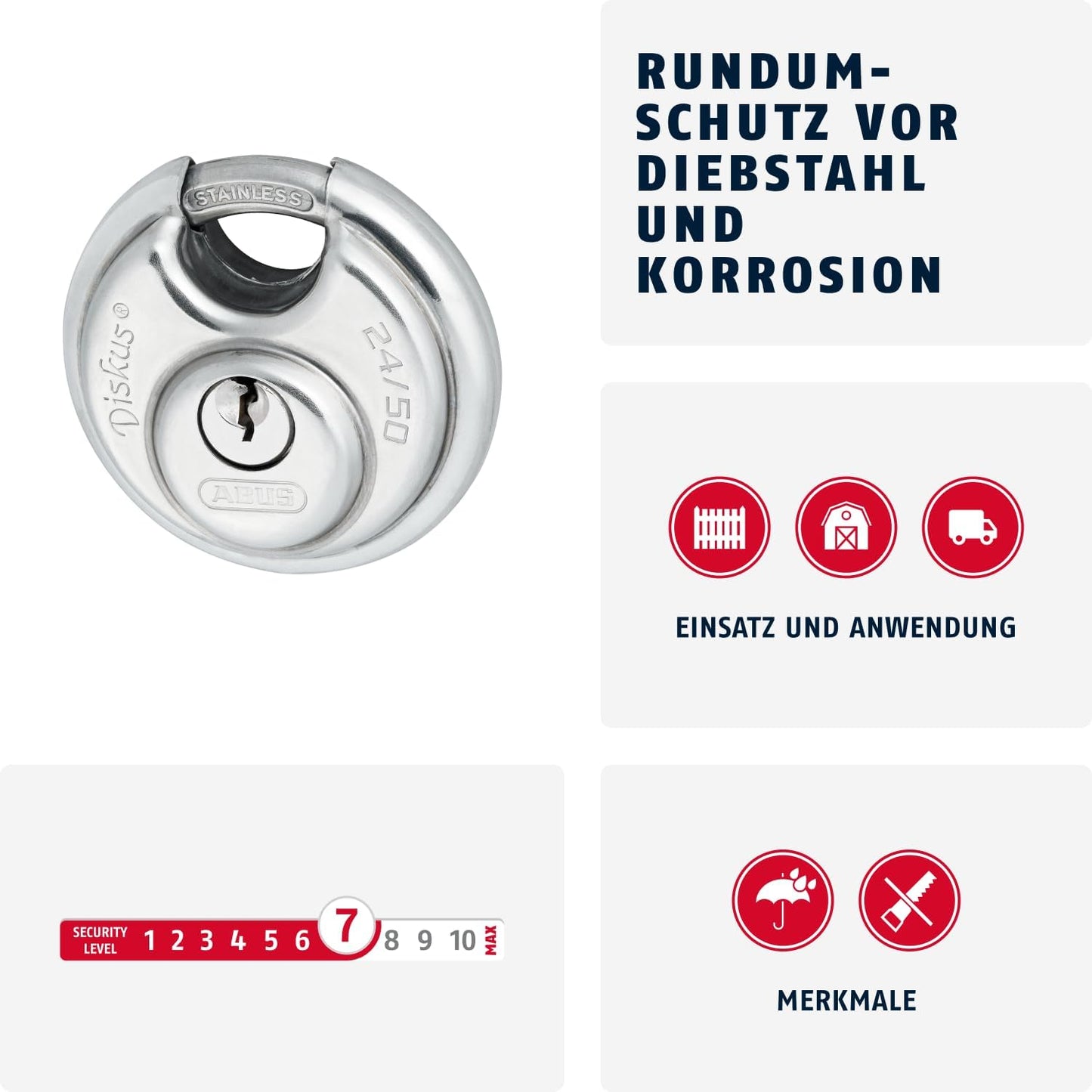 Vorhängeschloss 24IB/50, 50 mm