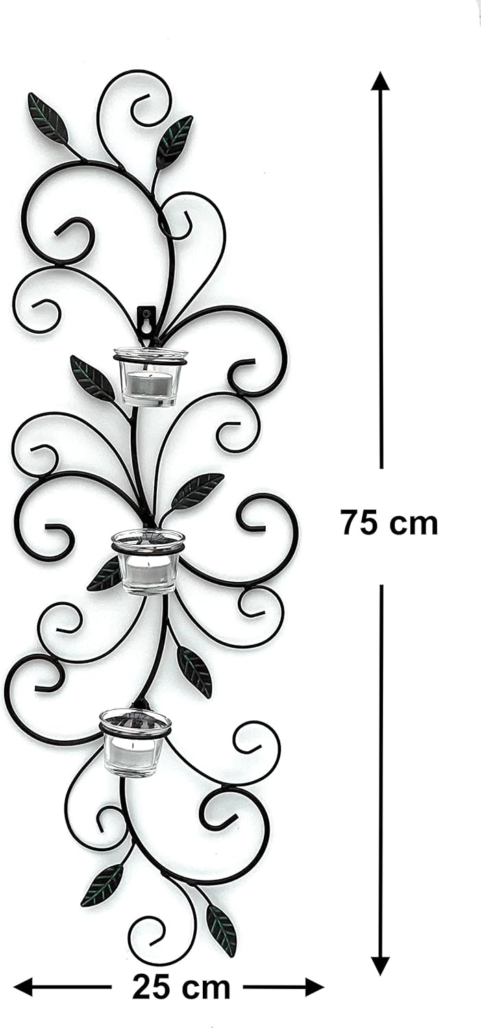 Teelichthalter Blätter im Vintage-Design