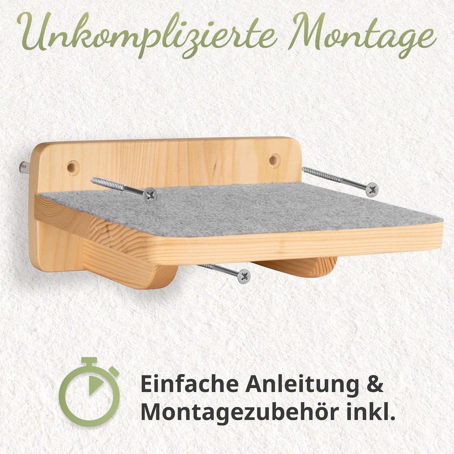 Wand Katzentreppe 3er-Set XL