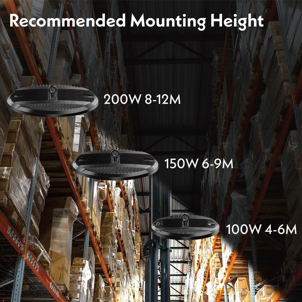 UFO LED High Bay Eris Hallenstrahler, 1er Set 6500k