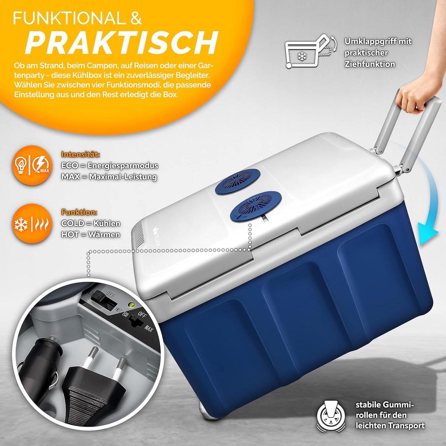 Elektrische Thermobox, Blau