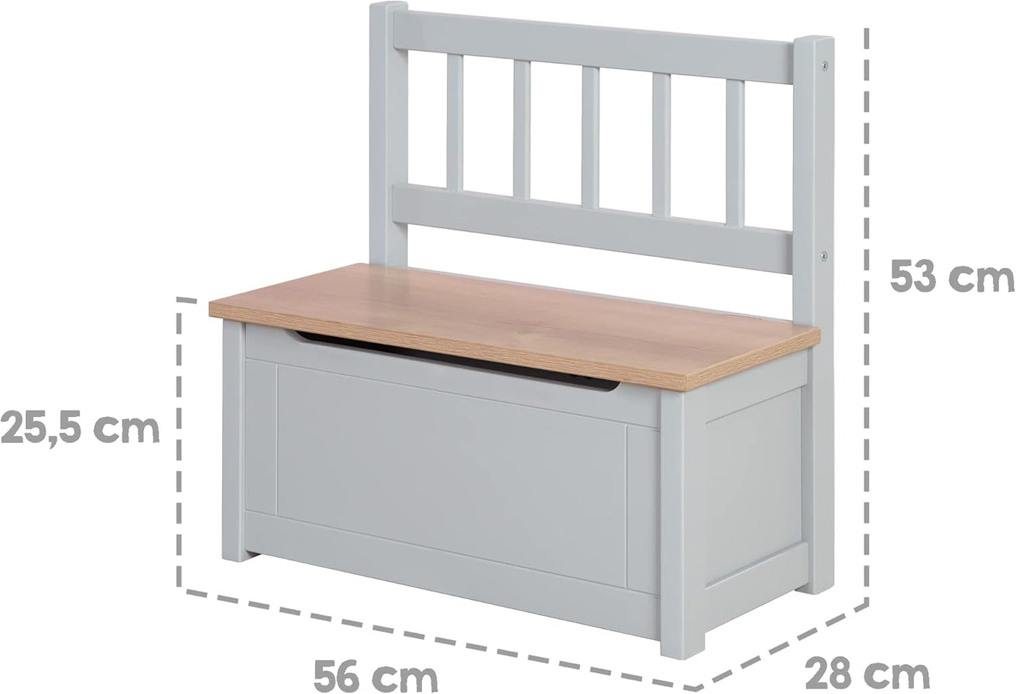 Kindertruhenbank, Grau