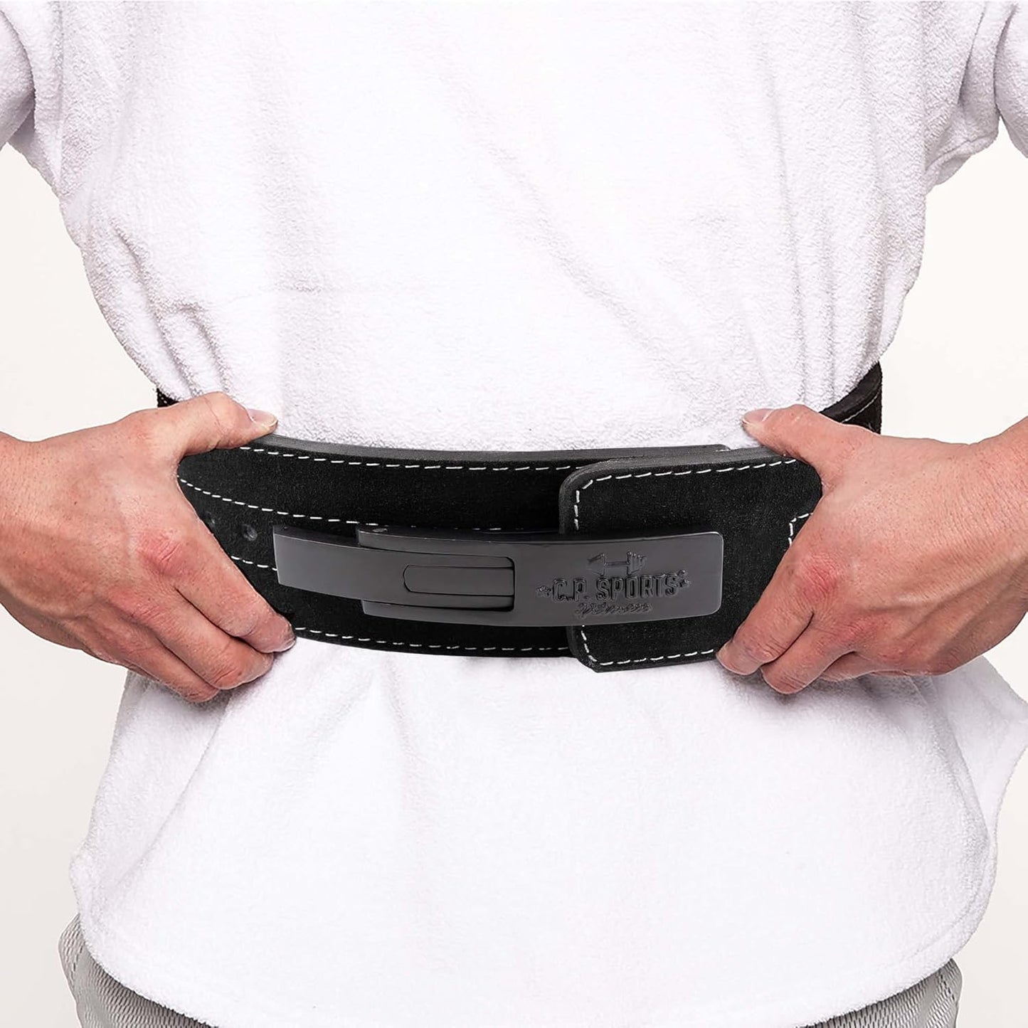 Powerlifting-Gürtel mit Powerschnalle, XL = 94-120cm