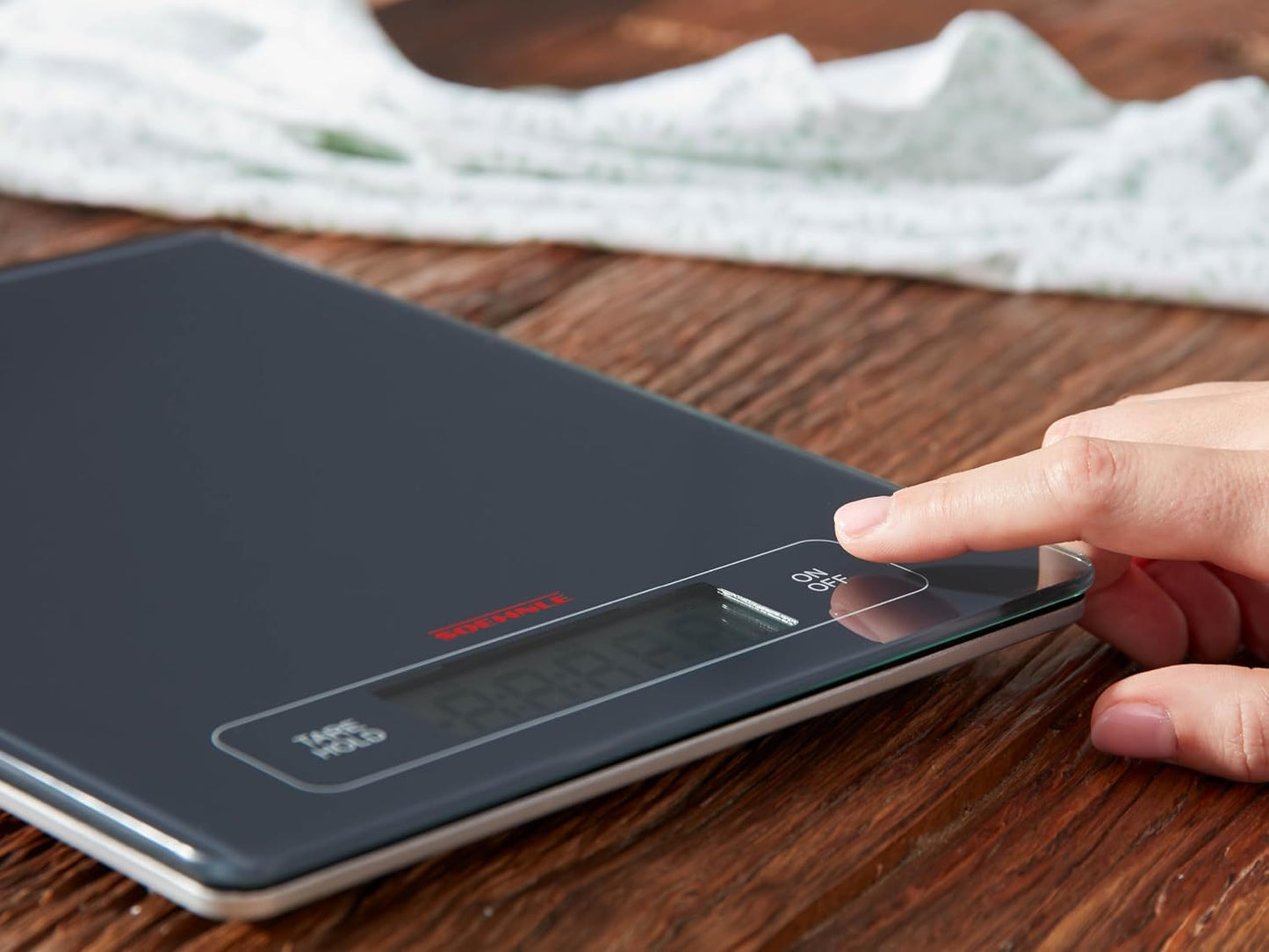 Digitale Küchenwaage Page Profi mit 15 kg Tragkraft, Anthrazit