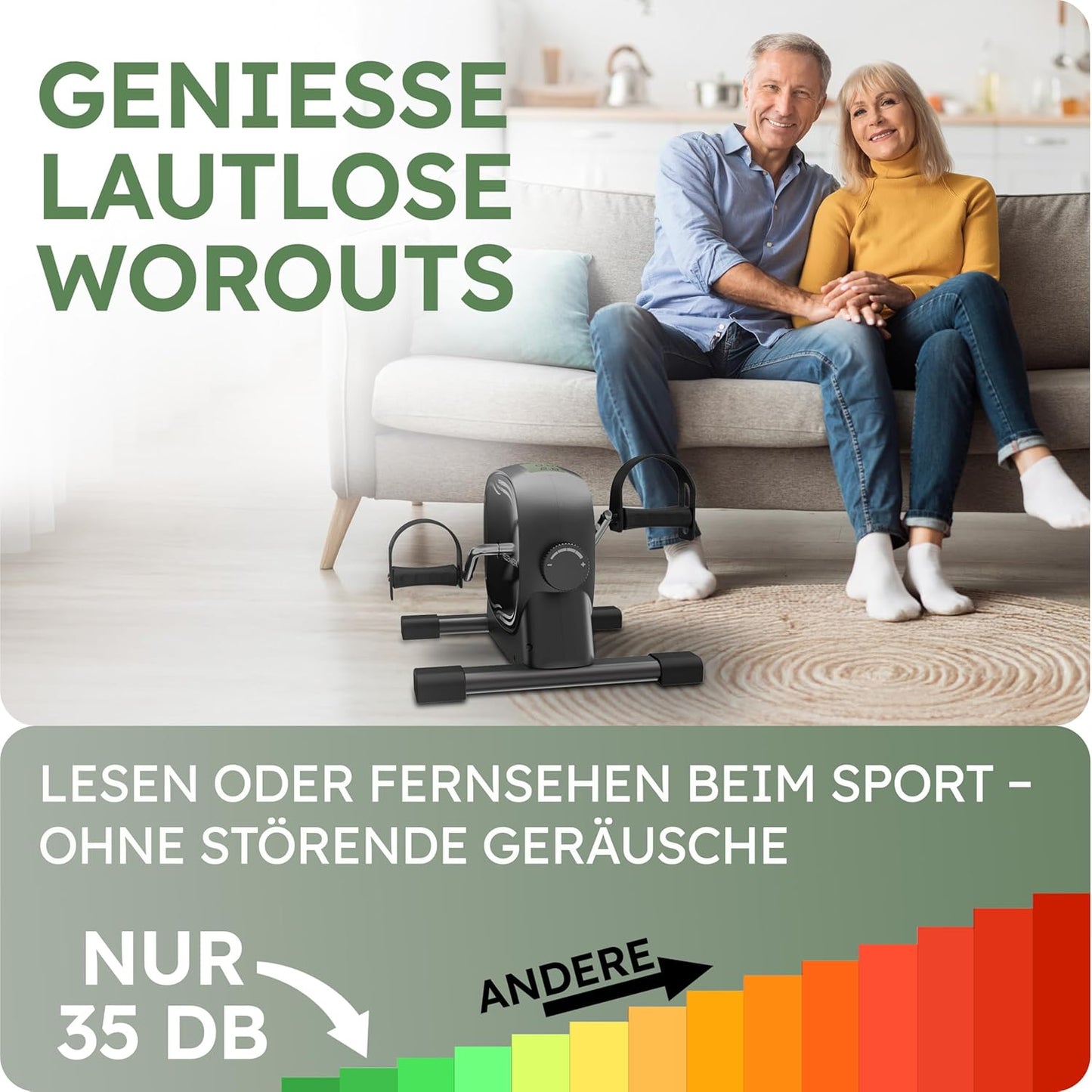 Pedaltrainer Set für Arm- und Beintraining Zuhause