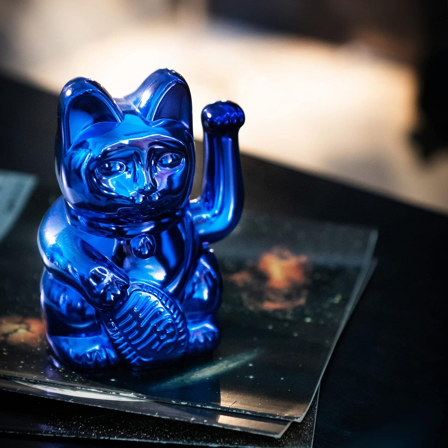 Lucky Cat, Shiny Blue