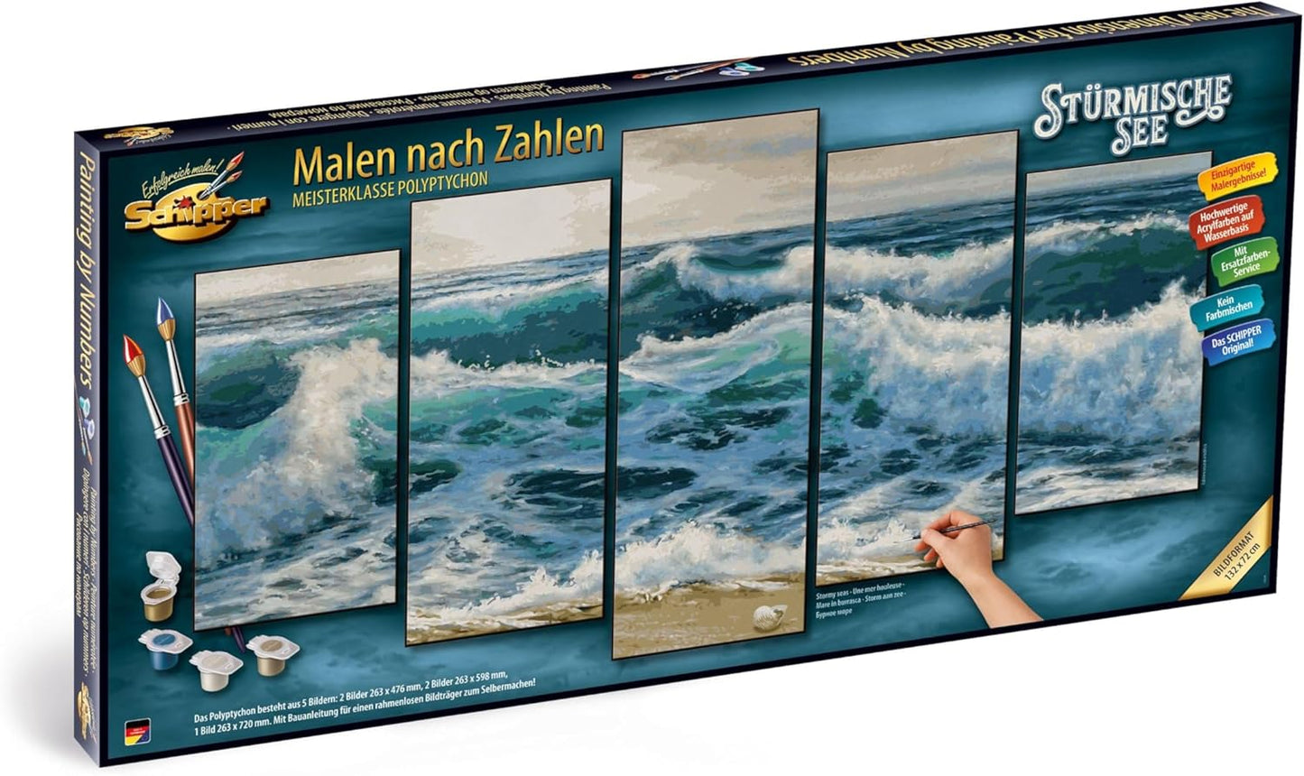 Malen nach Zahlen Set - Stürmische See