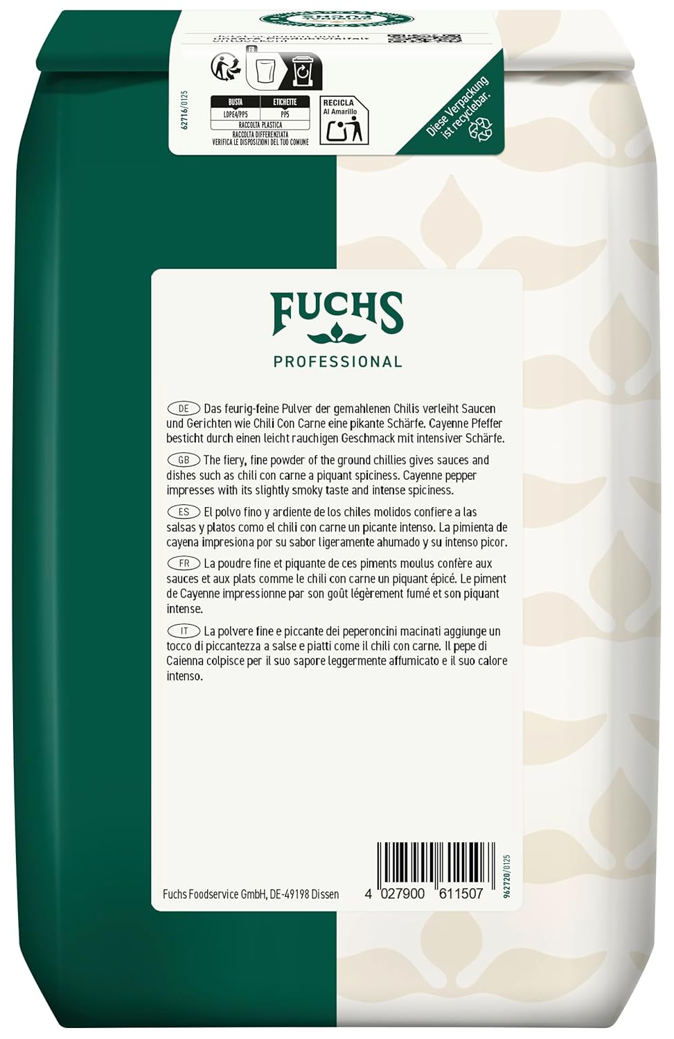 Cayenne Pfeffer gemahlen