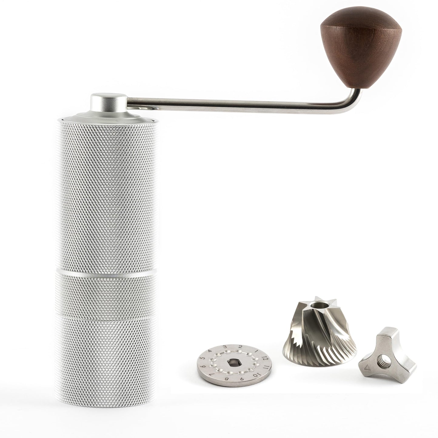 Manuelle Kaffeemühle, Silber Matt