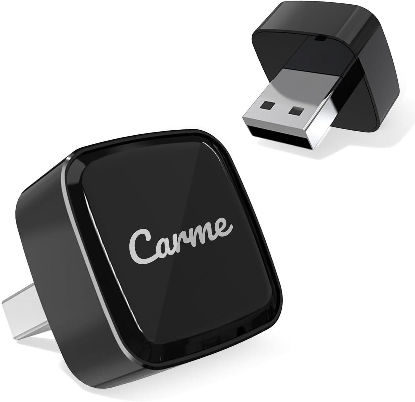 Ultra Mini 2-in-1 CarPlay & Android Auto Adapter, Schwarz