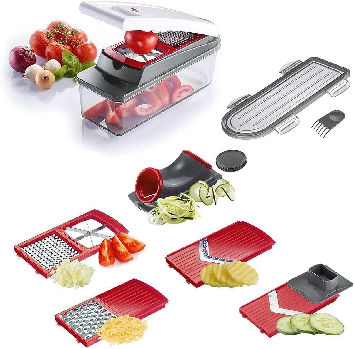 Dicer Star Plus - Gemüseschneider mit 5 Einsätzen, Dicer Star Plus