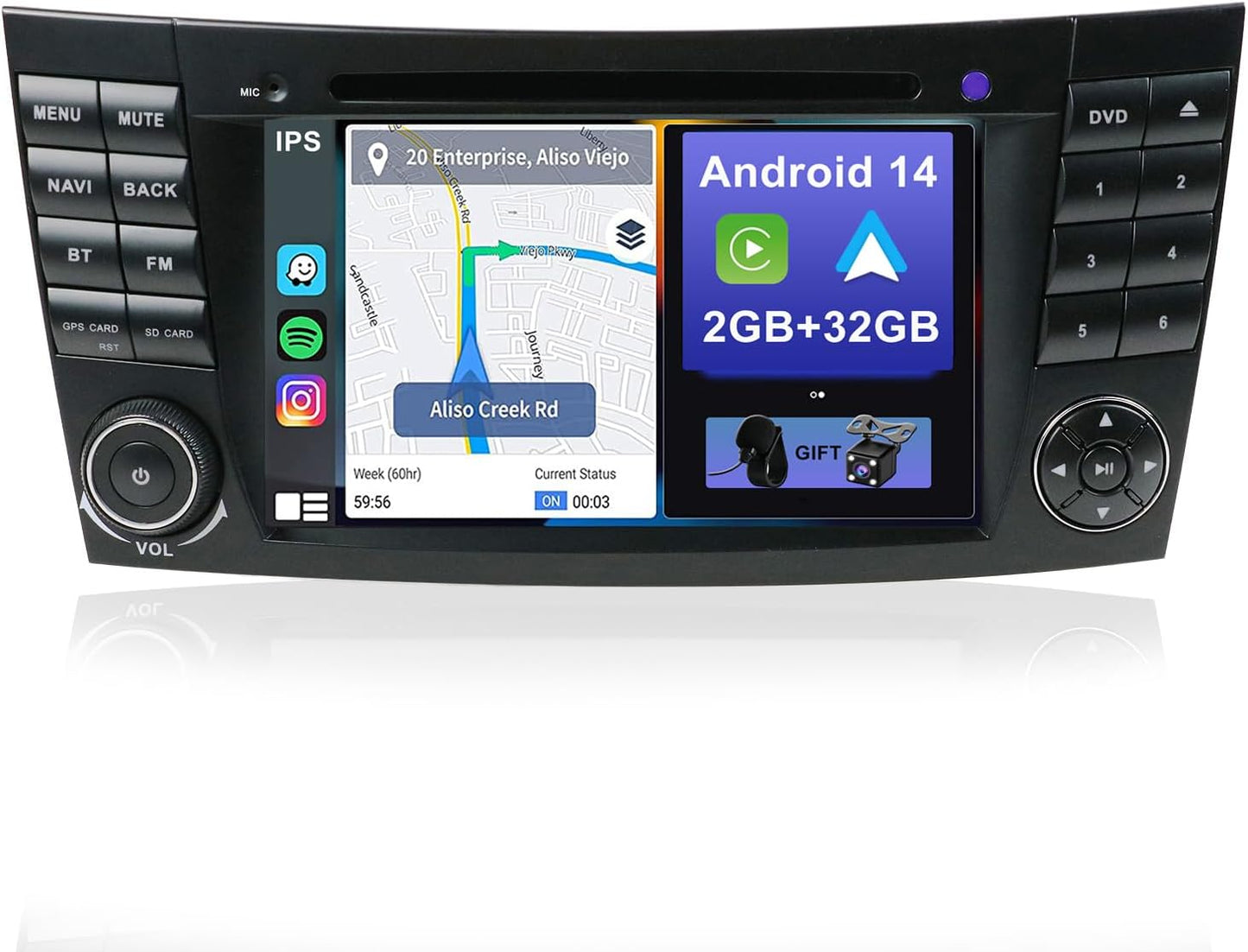 Android 14 Autoradio für Mercedes-Benz W211/CLS W219