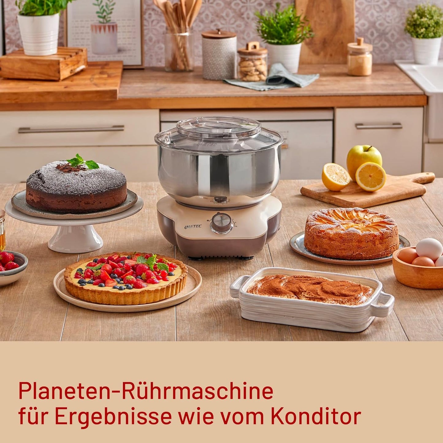 Cake Lover Knet- & Rührmaschine für Teig und Cremes