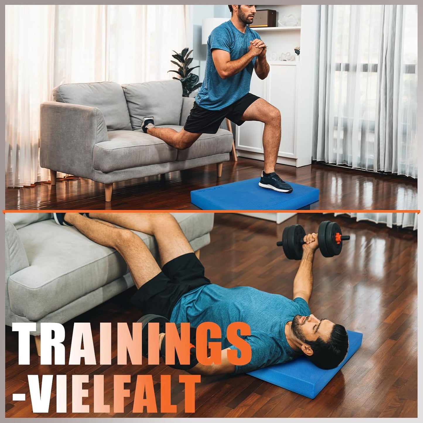 Balance Pad für Yoga, Blau XXL