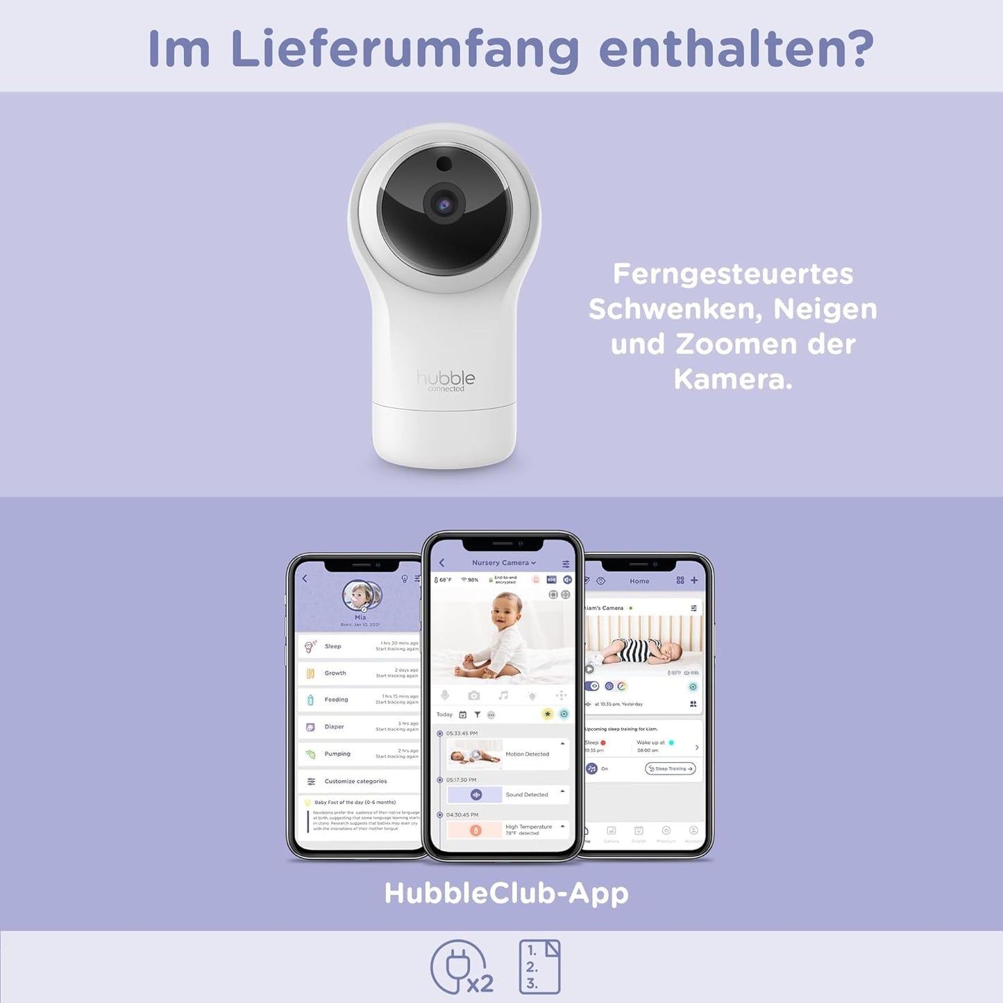 Pal Glow Babyphone mit Kamera und Nachtlicht-Funktion