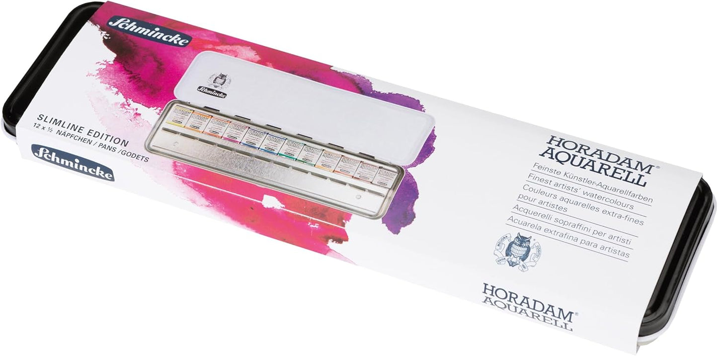 Aquarell Farbkasten Slim Line, 1 Stück (1er Pack)