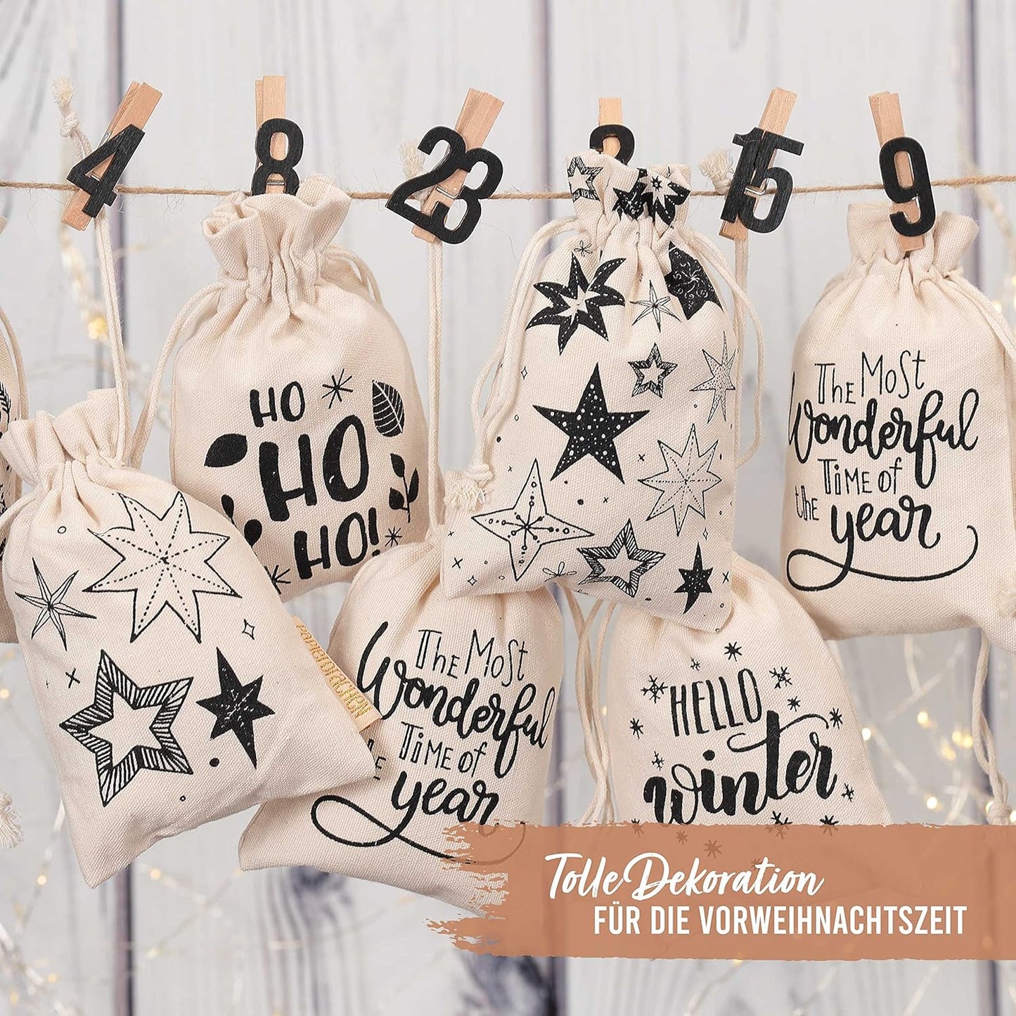 Adventskalender zum Befüllen, Hello Winter