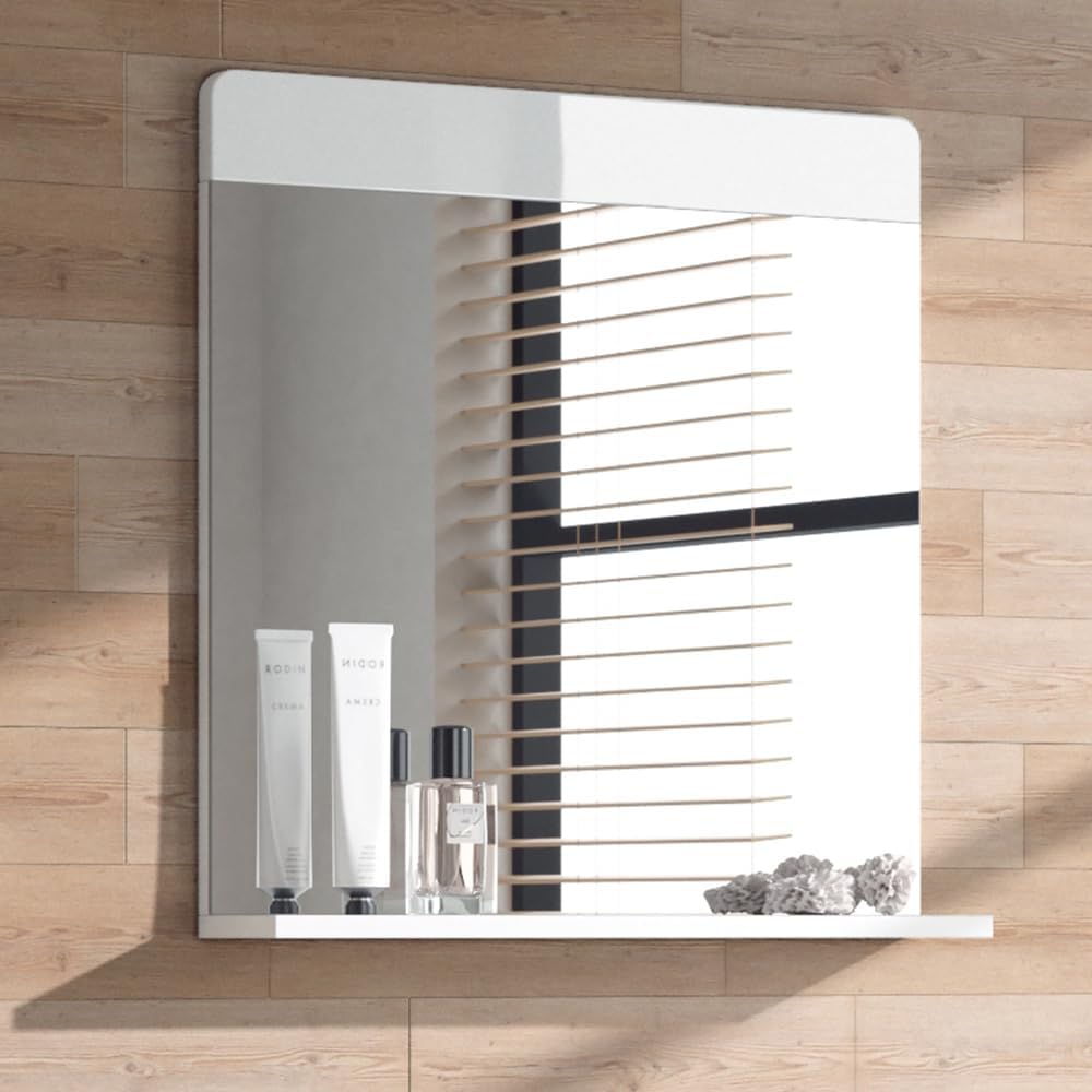 Badezimmerspiegel Izan, 60L x 12B cm, Weiss