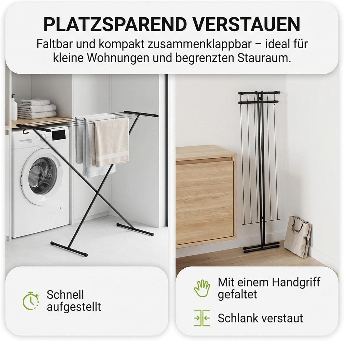 Faltbarer Wäscheständer