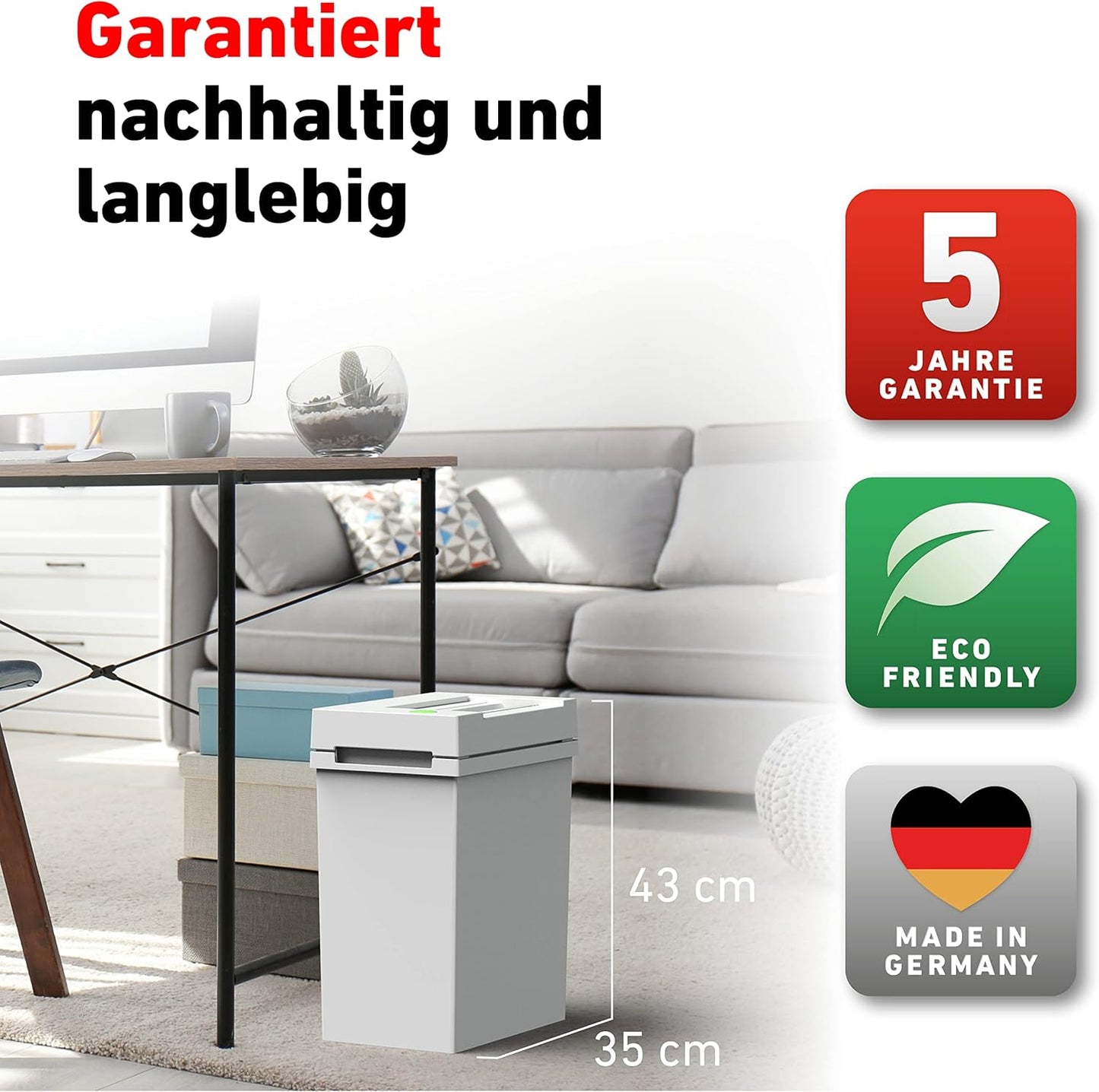 2245 Aktenvernichter, Partikelschnitt / P-5 ; Single ; 3 - 4 Blätter