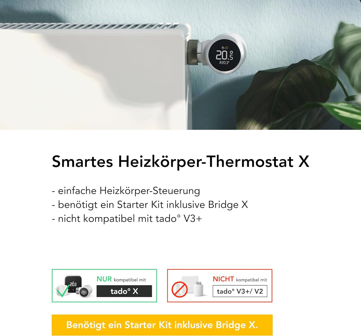 Heizkörperthermostat, X Zusatz: 1x Heizkörper-Thermostat
