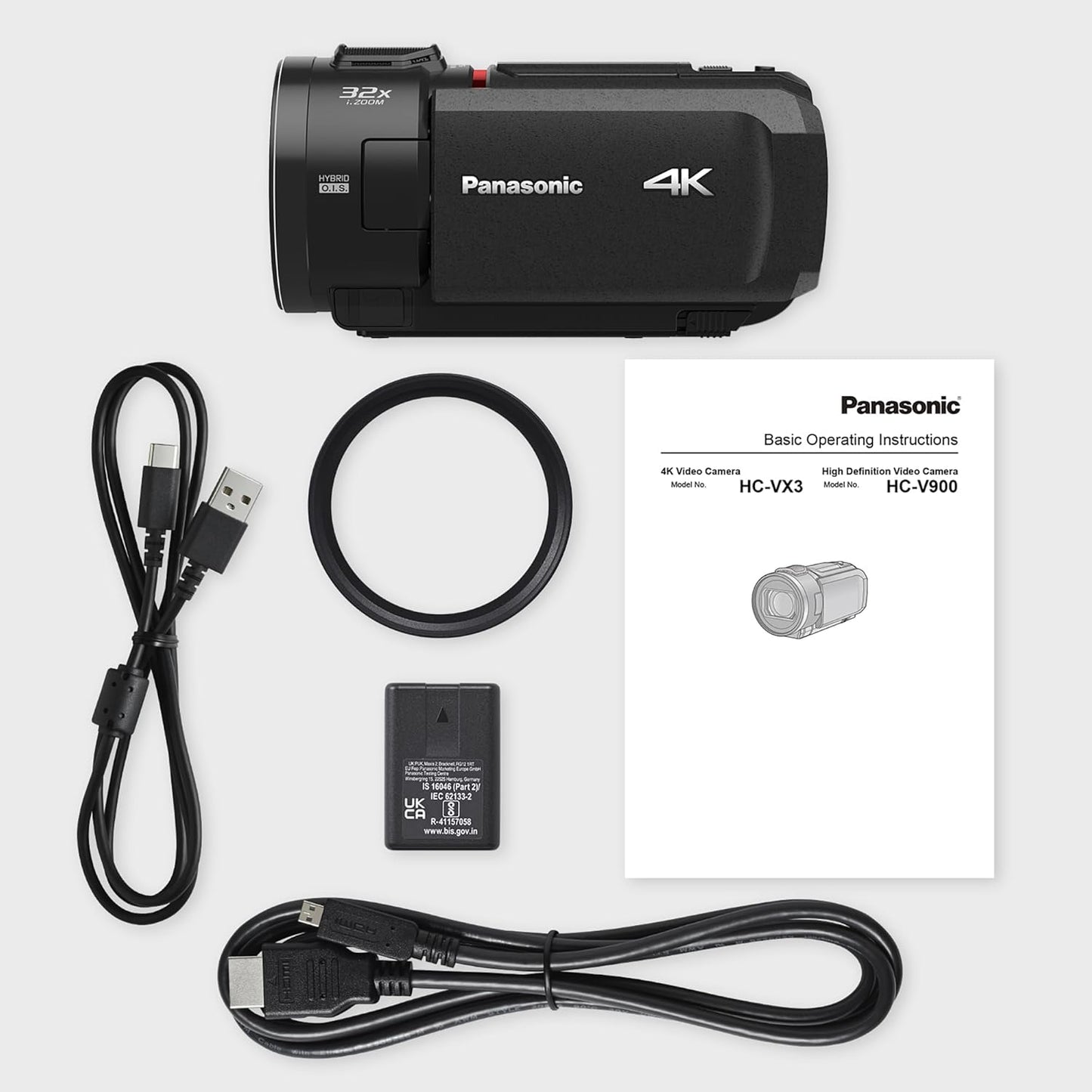 HC-VX3E-K 4K-Camcorder, HC-VX3E