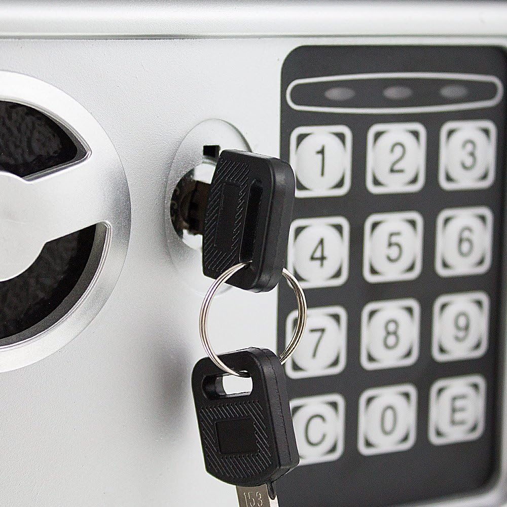 Elektronischer Minisafe, Lichtgrau