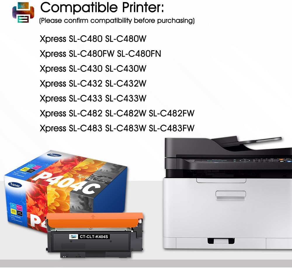 4er-Pack Toner für Samsung C43X und C48X-Serien