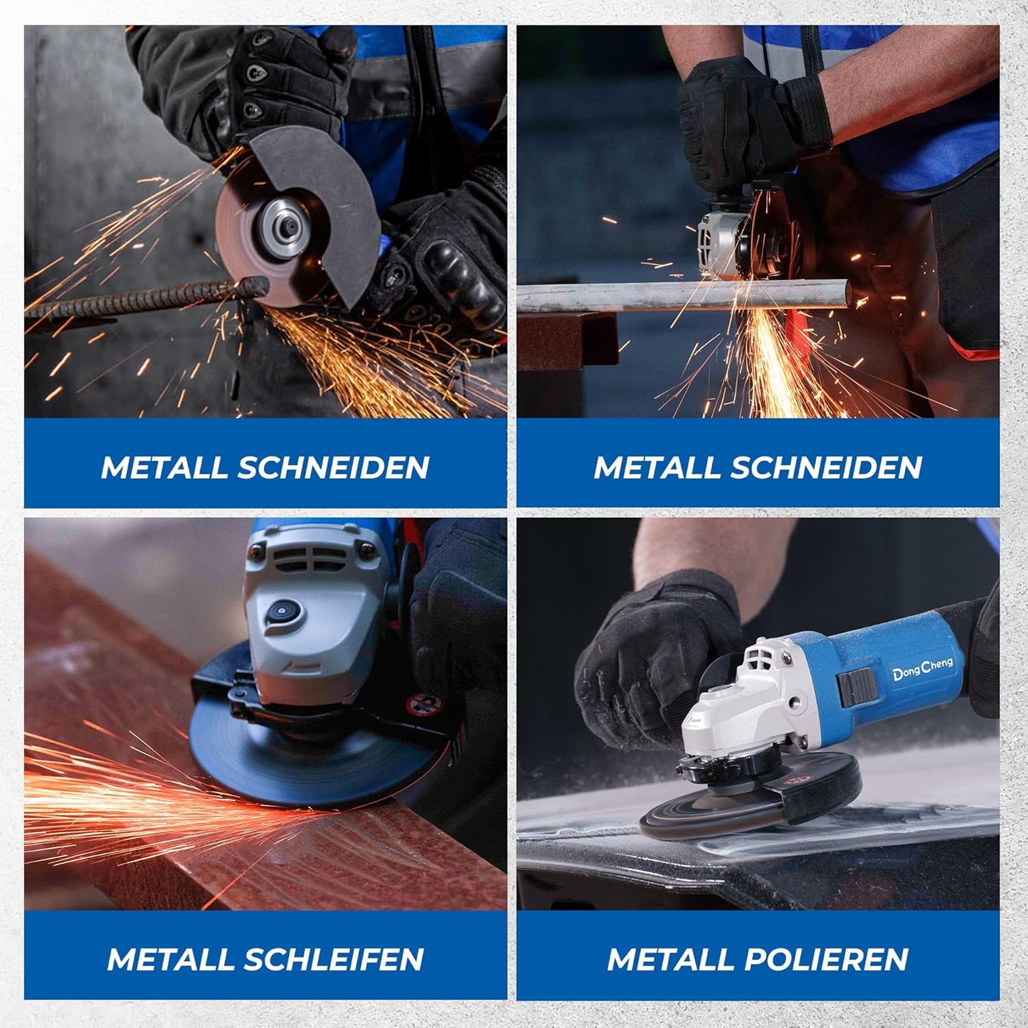 Winkelschleifer mit Zubehör, 800W Winkelschleifer
