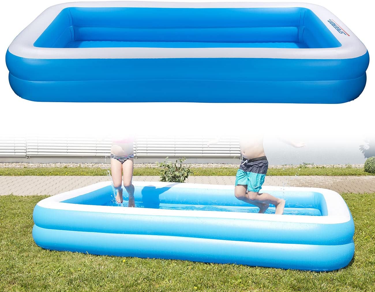 Jumbo-Planschbecken 305x183x51 cm, 305x183x51 cm