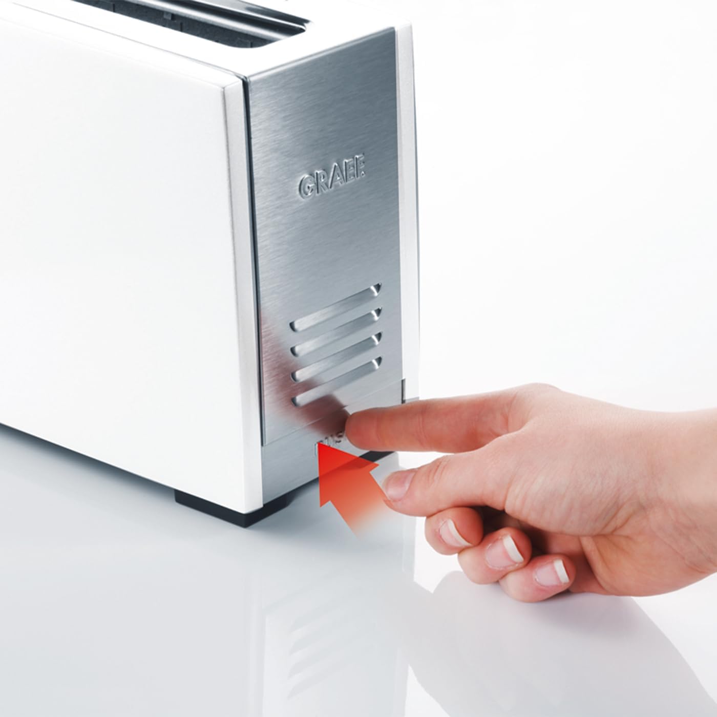 Langschlitz-Toaster TO 91, Weiss Single
